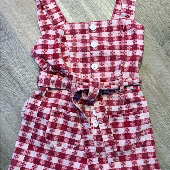 Rachel Antonoff Romper in Red and White Gingham - Picture 5 of 7